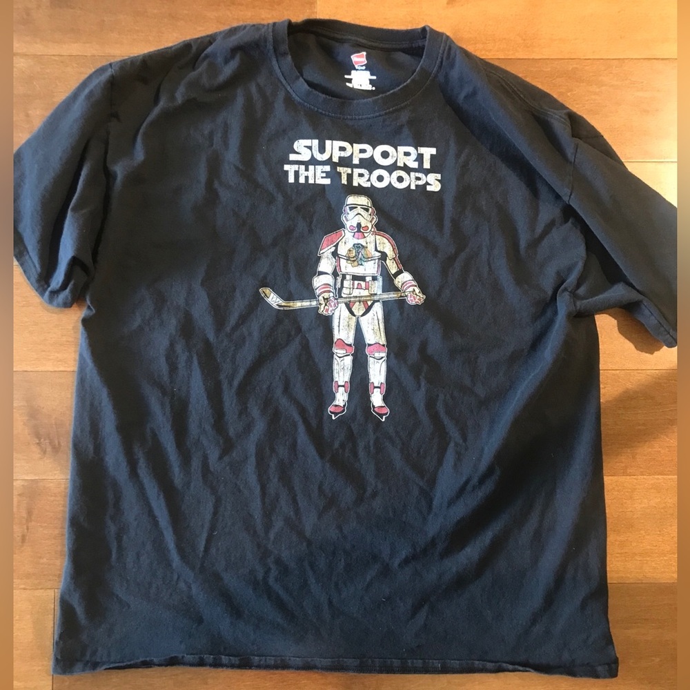 Chicago Blackhawks black shirt Star Wars NHL XXL 2XL